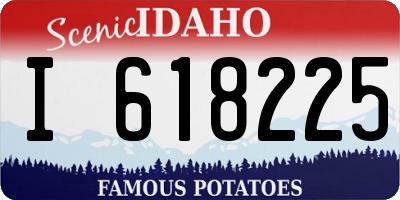 ID license plate I618225