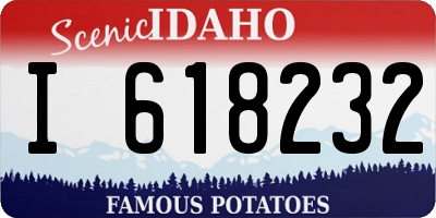 ID license plate I618232