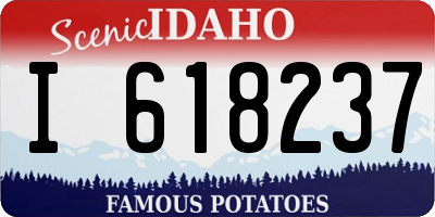 ID license plate I618237
