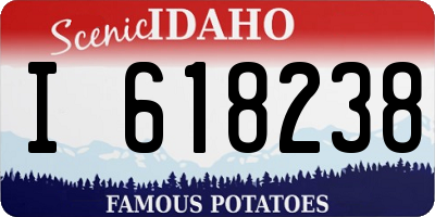 ID license plate I618238