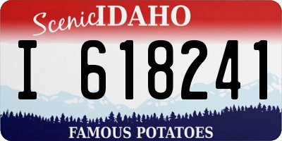 ID license plate I618241
