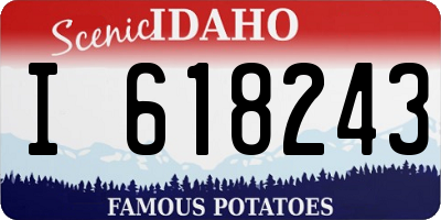 ID license plate I618243