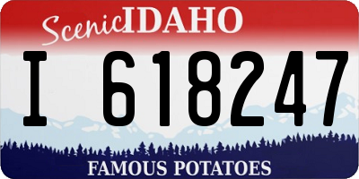 ID license plate I618247
