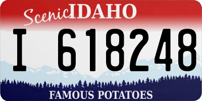 ID license plate I618248