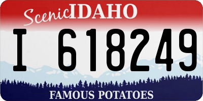 ID license plate I618249