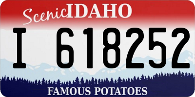 ID license plate I618252