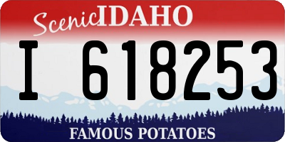 ID license plate I618253