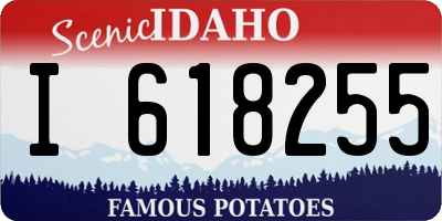 ID license plate I618255