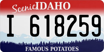 ID license plate I618259