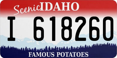 ID license plate I618260