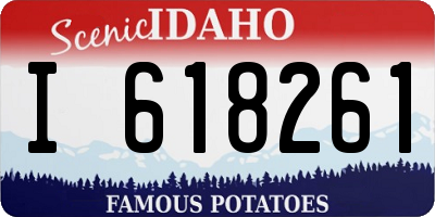 ID license plate I618261