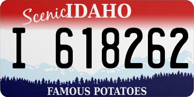 ID license plate I618262