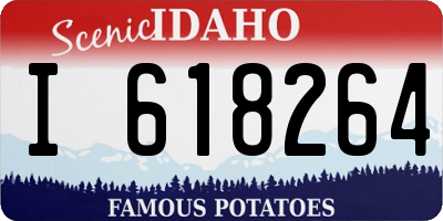 ID license plate I618264