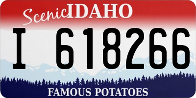 ID license plate I618266