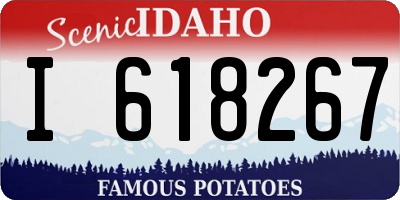 ID license plate I618267