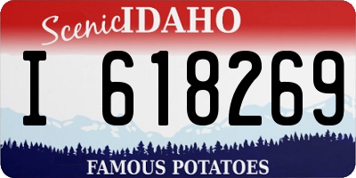 ID license plate I618269