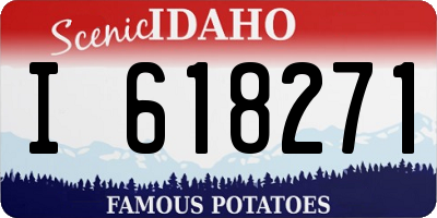 ID license plate I618271