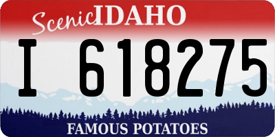 ID license plate I618275