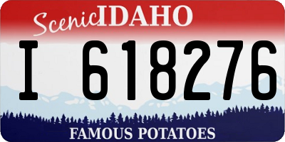 ID license plate I618276