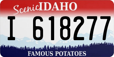 ID license plate I618277
