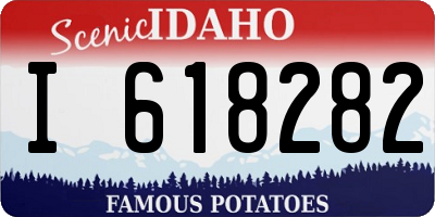 ID license plate I618282