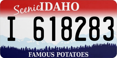 ID license plate I618283