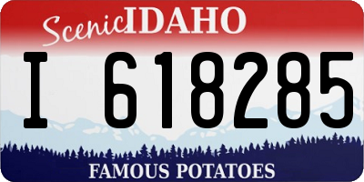 ID license plate I618285