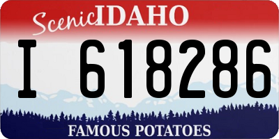 ID license plate I618286