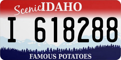 ID license plate I618288