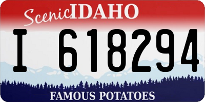 ID license plate I618294