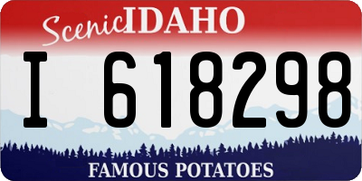 ID license plate I618298