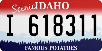 ID license plate I618311