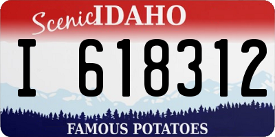 ID license plate I618312