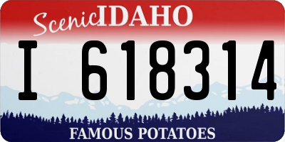 ID license plate I618314