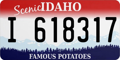 ID license plate I618317