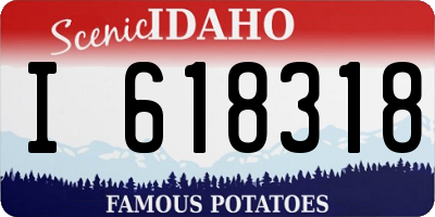 ID license plate I618318