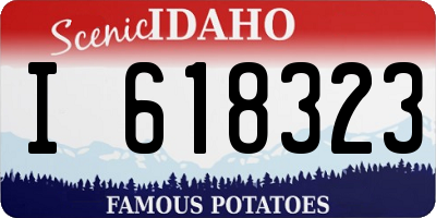 ID license plate I618323
