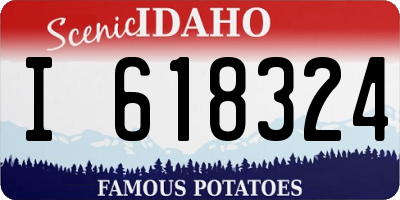 ID license plate I618324