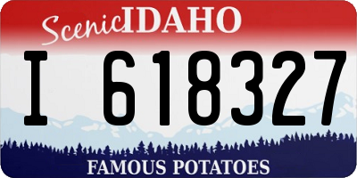 ID license plate I618327