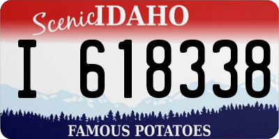 ID license plate I618338