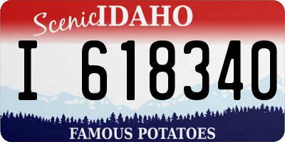 ID license plate I618340
