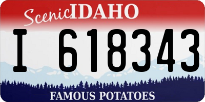 ID license plate I618343