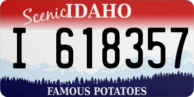 ID license plate I618357