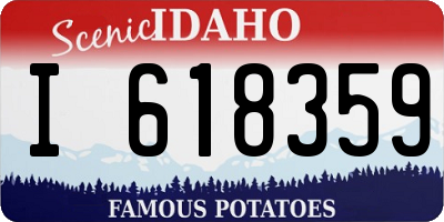 ID license plate I618359
