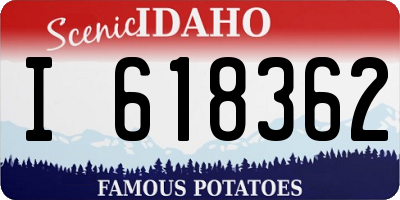 ID license plate I618362
