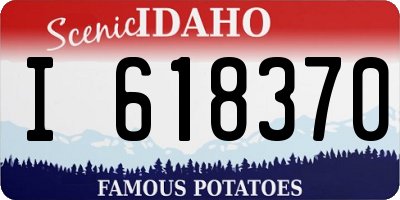 ID license plate I618370