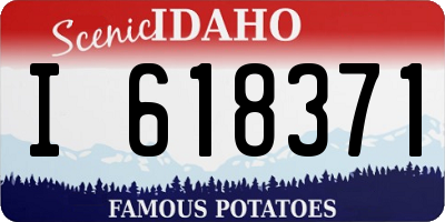 ID license plate I618371