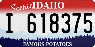 ID license plate I618375