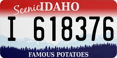 ID license plate I618376