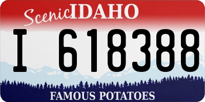 ID license plate I618388